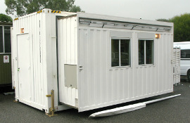 20 ft double roll-out container for the DSTO